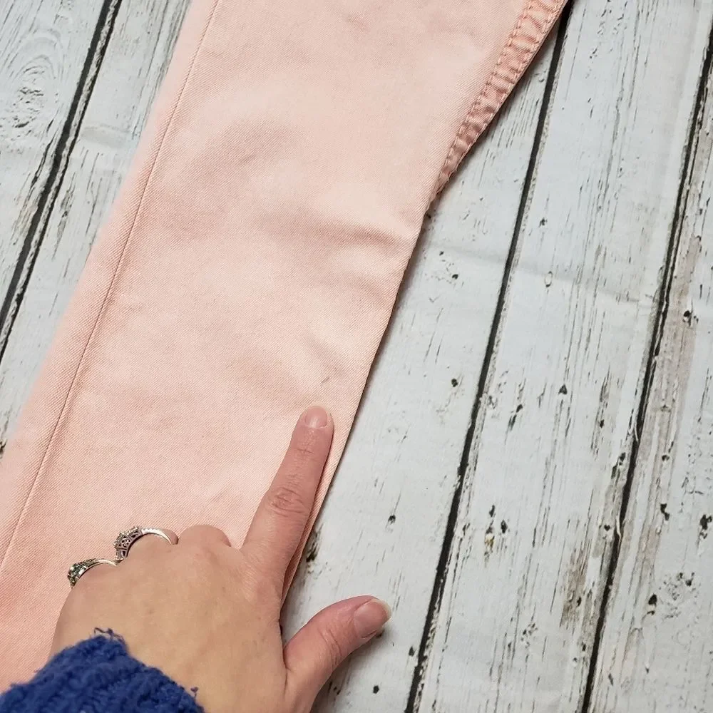 Vintage True Religion Coral Pink Skinny Jeans Size 26 Y2K Stretch - Picture 5 of 13